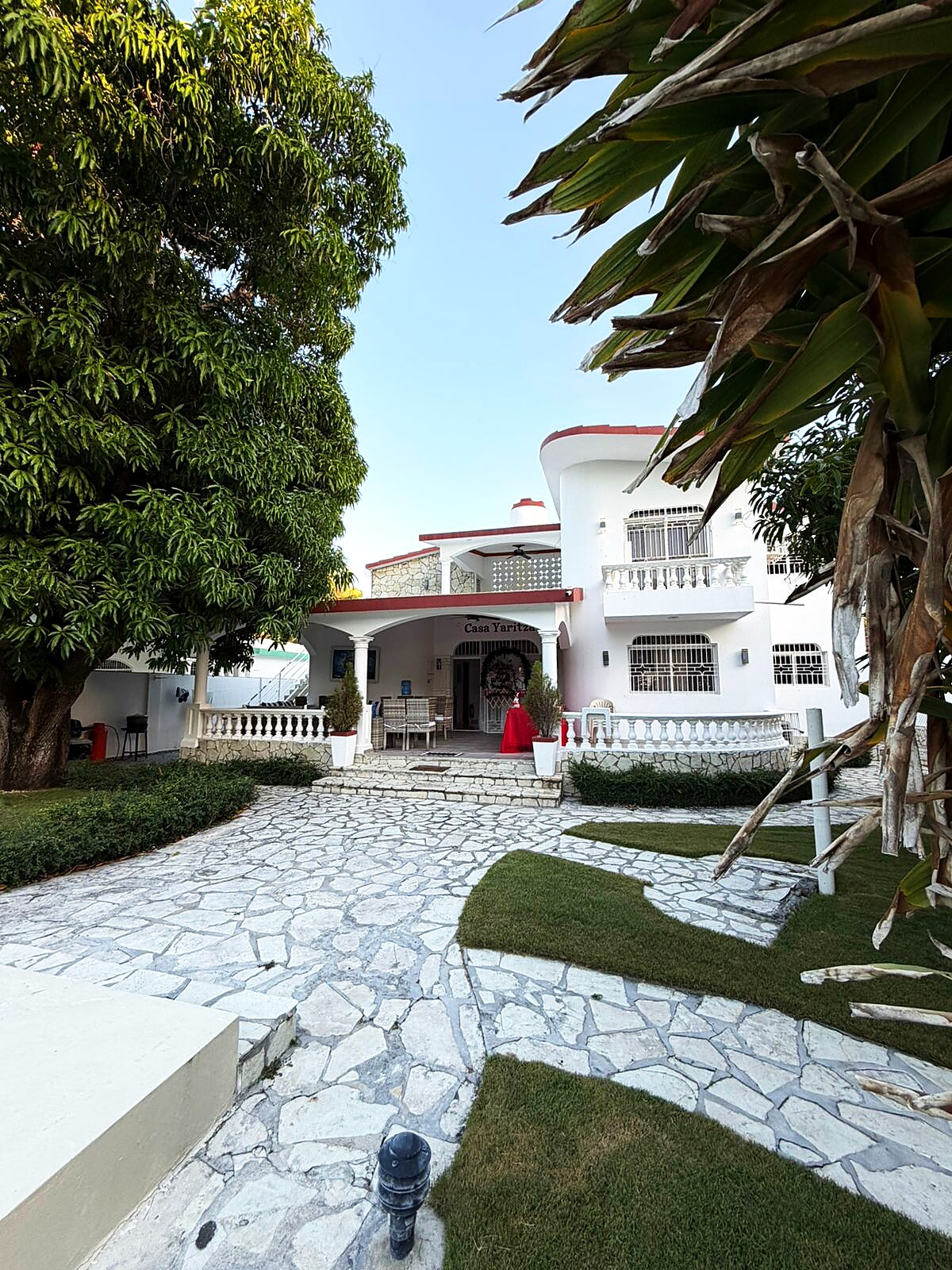 Facade de la villa